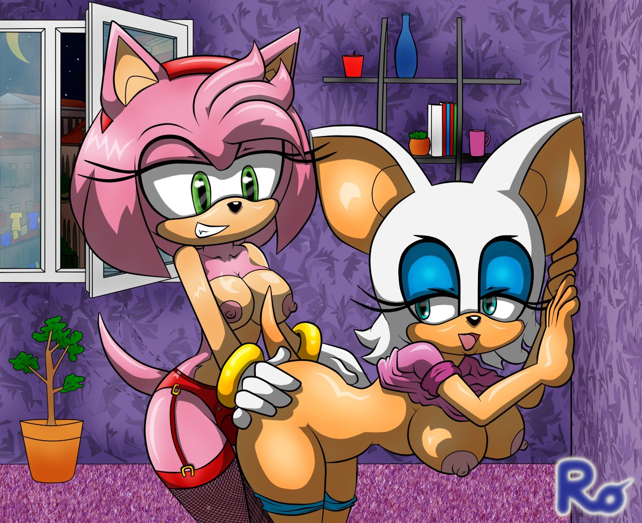 Rouge and amy nackt.
